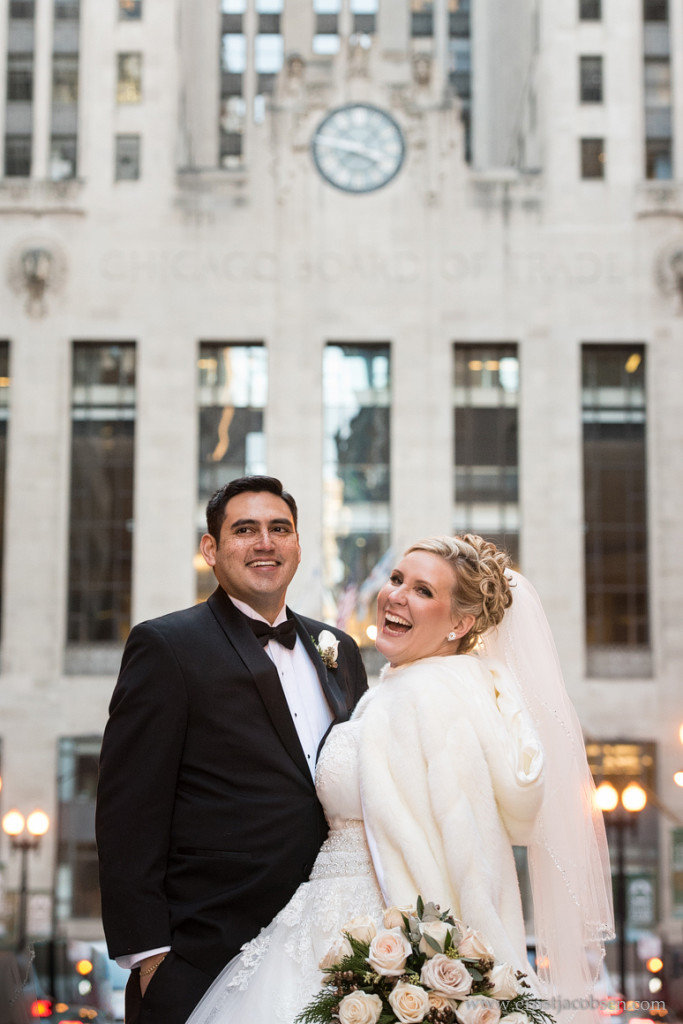 Chicago Financial district wedding photos