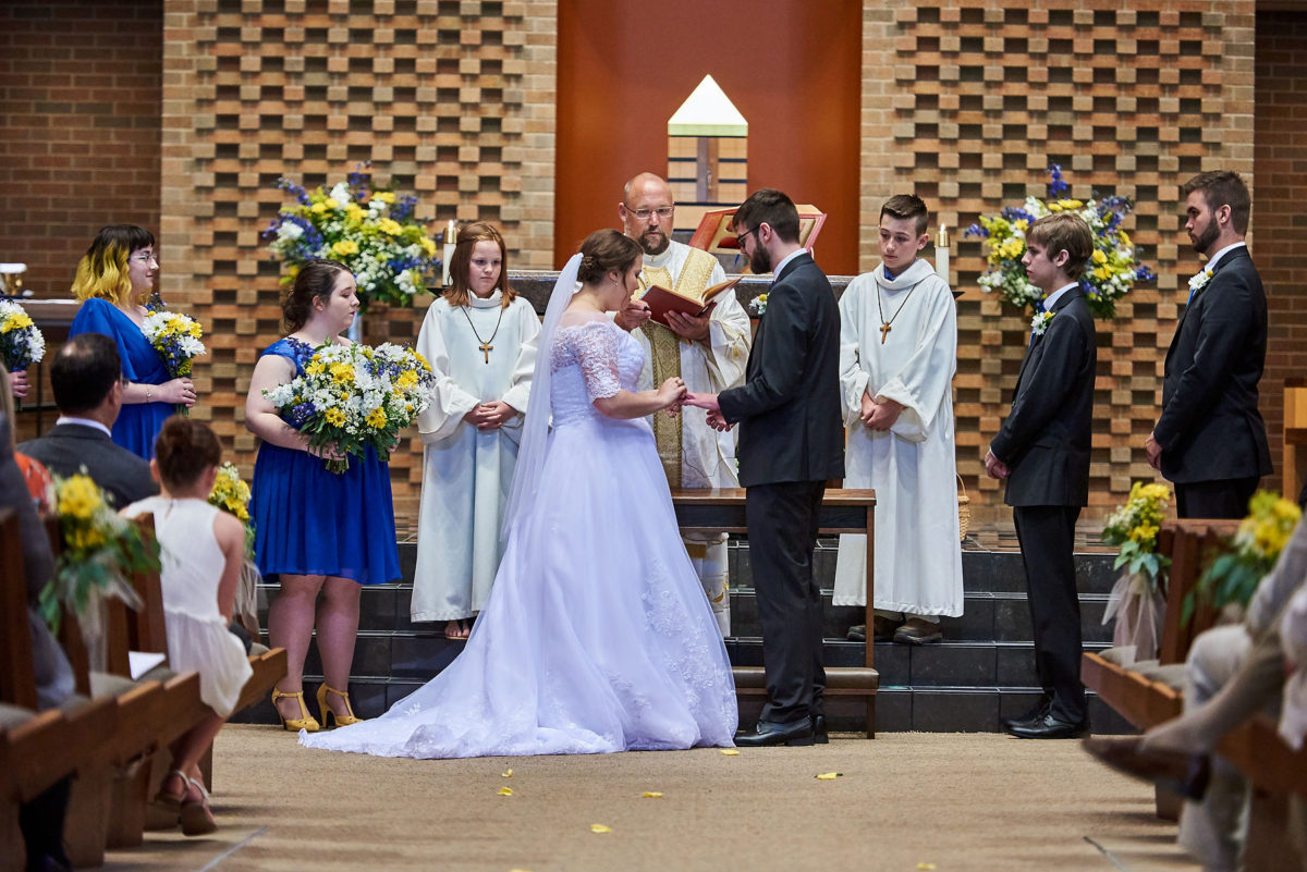 St Patrick of Merna Catholic Church Wedding Bloomington IL